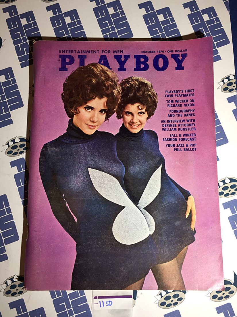 Playboy Magazine (Vol. 17, No. 10, October 1970) First Twin Playmates [1150]