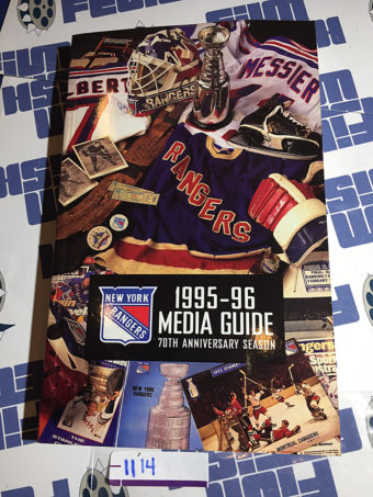 New York Rangers 1995 – 96 Official Media Guide 70th Anniversary Season [1114]