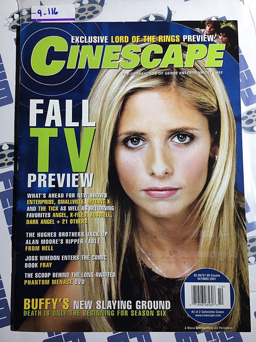 Cinescape Magazine (October 2001, No. 53) Sarah Michelle Gellar [9116]