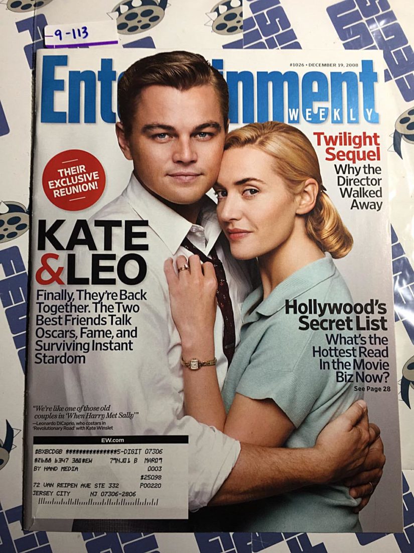 Entertainment Weekly Magazine (Dec. 19, 2008) Kate Winslet, Leonardo DiCaprio [9113]