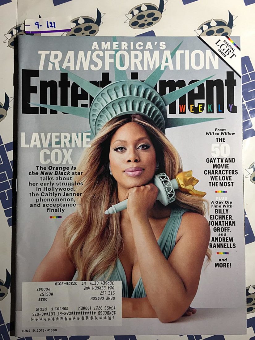 Entertainment Weekly Magazine (June 19, 2015) Laverne Cox, LGBT Issue [9121]