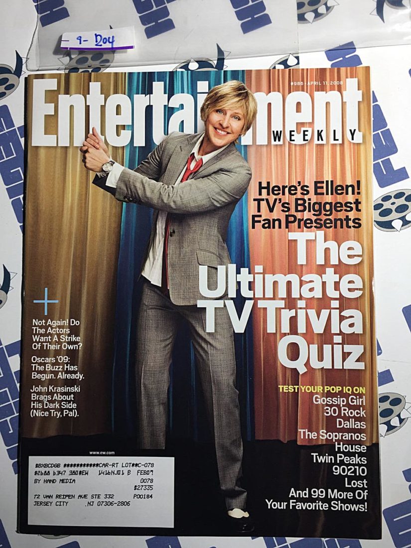 Entertainment Weekly Magazine (April 11, 2008) Ellen DeGeneres [9204]