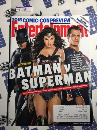 Entertainment Weekly Magazine (July 10-17, 2015) Comic-Con Preview, Exclusive Batman vs. Superman [9213]