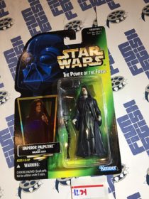 Star Wars: The Power of the Force – Emperor Palpatine with Walking Stick Action Figure [1234]