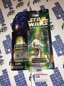 Star Wars: The Power of the Force – Luke Skywalker with T-16 Skyhopper Model and Talking CommTech Chip (1999) [1226]
