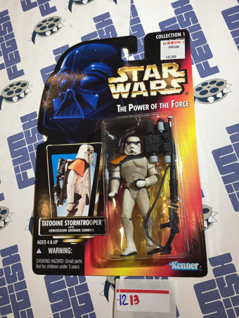 Star Wars: The Power of the Force – Tatooine Stormtrooper with Concussion Grenade Cannon Action Figure (1996) [1213]
