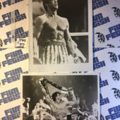 Set of 3 Sylvester Stallone Publicity Photos from Rocky IV and Rambo [PHO50]