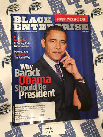 Black Enterprise Magazine Barack Obama Cover Photo (January 2008) [D76]