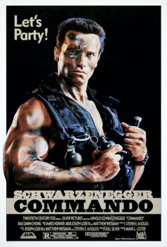 Arnold Schwarzenegger Commando 24 x 36 inch Movie Poster