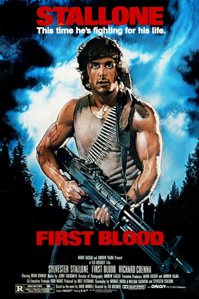 Sylvester Stallone First Blood 24 x 36 inch Movie Poster (1982)