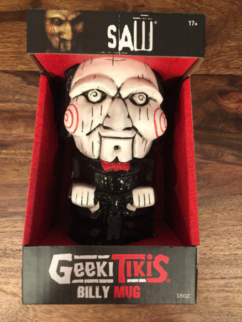 Saw Film Series Tobin Bell as Jigsaw 18 oz Geeki Tikis Ceramic Horror Mug