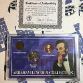 Morgan Mint Abraham Lincoln Coin Collection – 1909 Penny, 2003 Penny, 2003 Illinois State Quarter