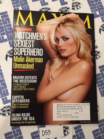 Maxim Magazine Watchmen’s Malin Akerman Unmasked (April 2009) [D53]