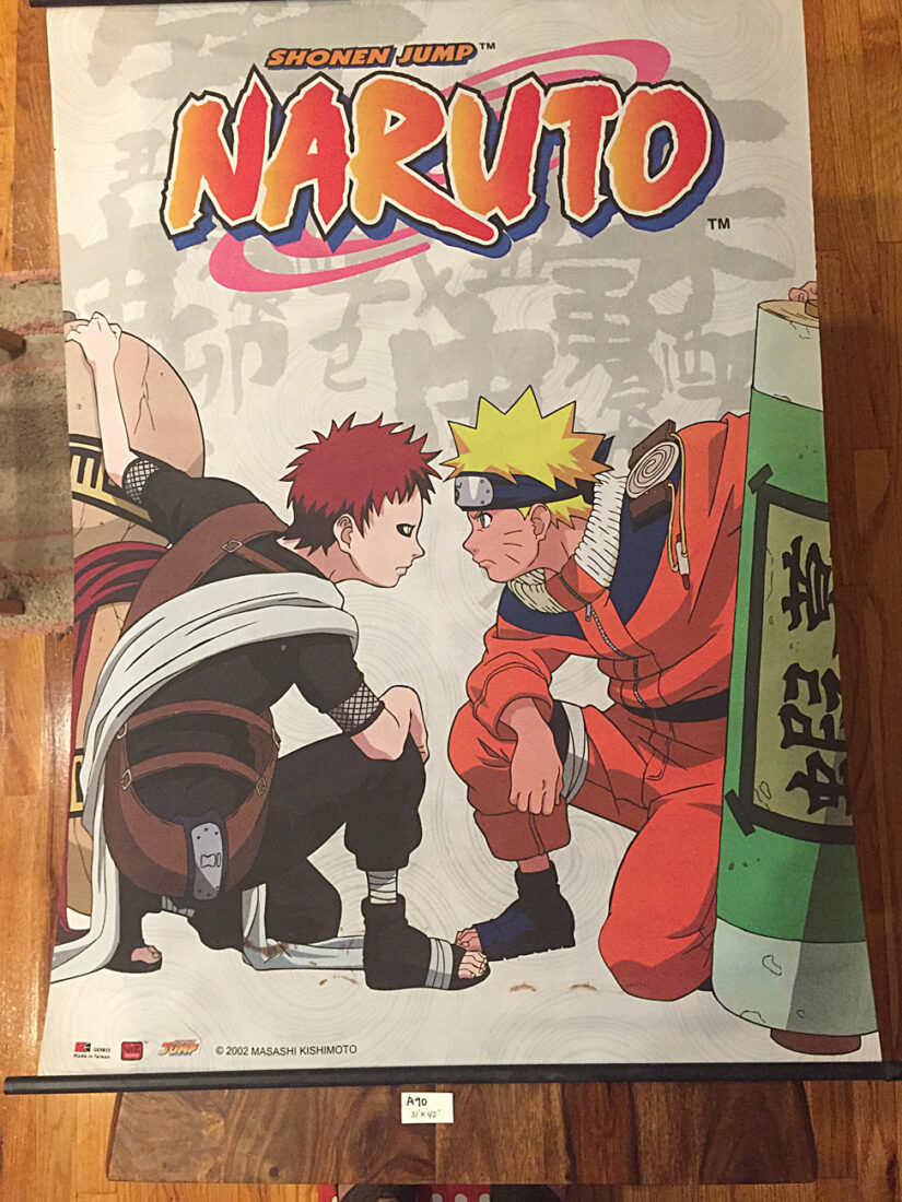 Naruto 31 x 42 inch Fabric Banner Poster –  Sasuke Uchiha and Kakashi Hatake [A90]