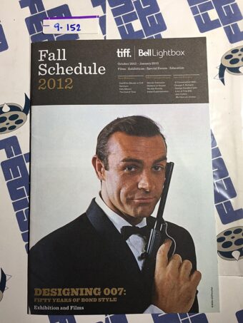 TIFF Bell Lightbox Toronto Canada Fall 2012 Schedule Guide – Designing 007: Fifty Years of James Bond Style Sean Connery Cover