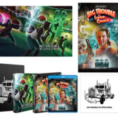 Big Trouble In Little China Collector’s Set: Limited Edition Steelbook + Special Edition Blu-ray 28.5″ X 16.5″ Lithograph Poster + 18″ X 24″ Rolled Poster + 7″ Green Vinyl Record