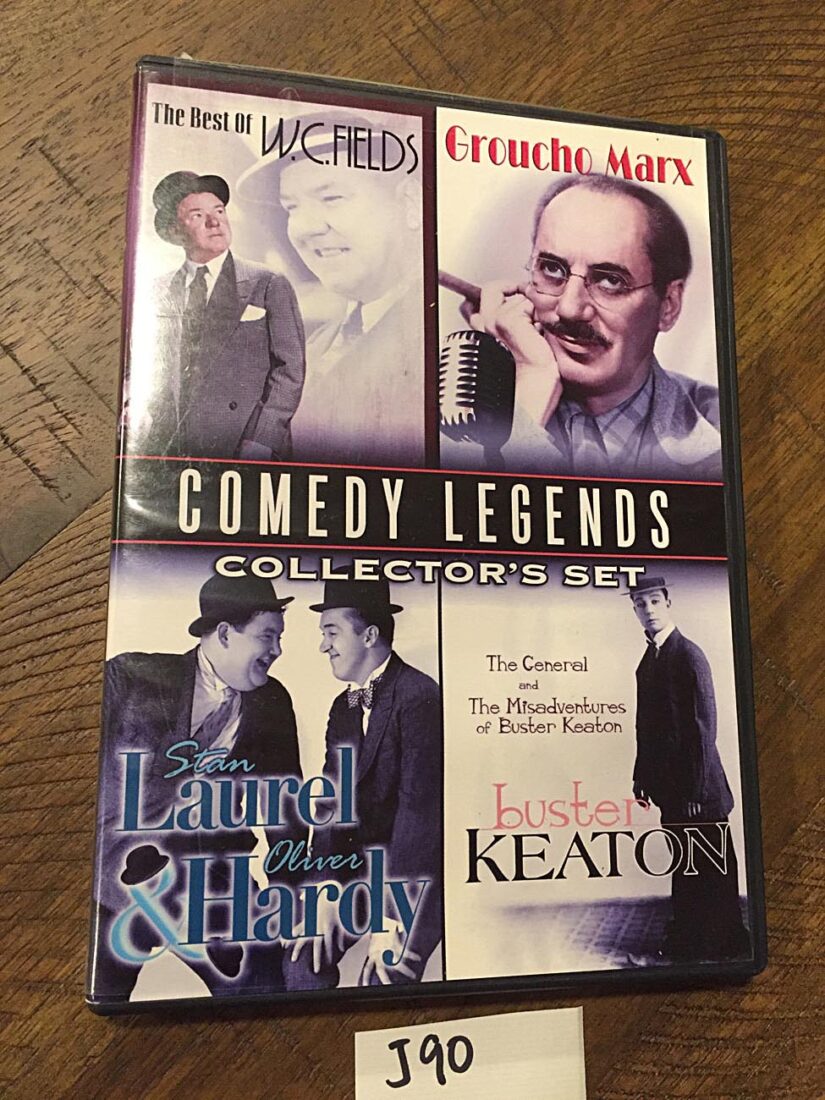 Comedy Legends Collector’s Set: W.C. Fields, Groucho Marx, Laurel & Hardy, Buster Keaton (2009) [J90]