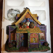 Hundred Acre Wood Movie House from Pooh’s Haunted Acre Halloween Village Collection – Sculpture No. A0037