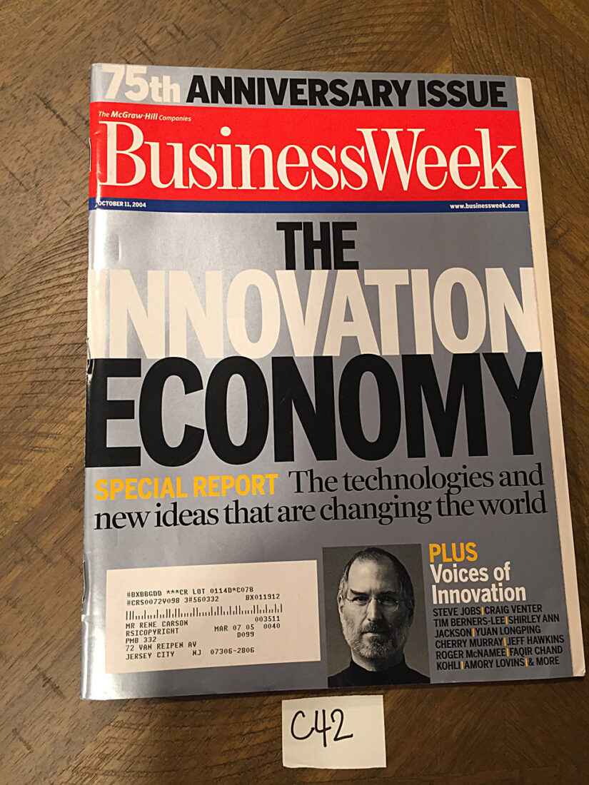 BusinessWeek Magazine 75th Anniversary Issue Oct. 11, 2004 Steve Jobs Cover [C42]