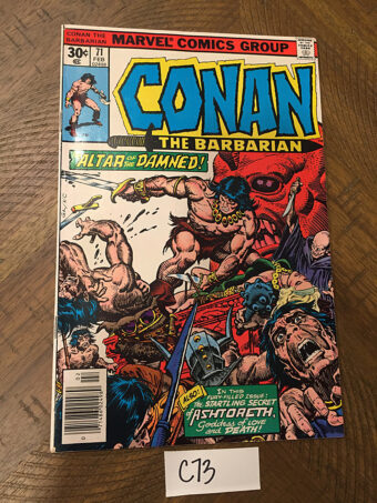 Conan the Barbarian Marvel Comics No. 71 (February 1977) Robert E. Howard, John Buscema, Ernie Chan [C73]