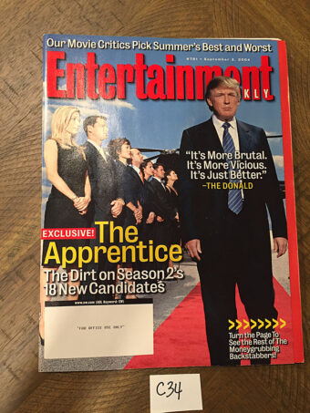 Entertainment Weekly Magazine (September 2004) Donald Trump Cover, The Apprentice [C34]