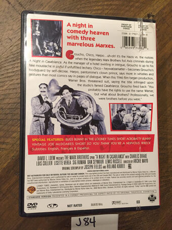 The Marx Bros. Spend A Night in Casablanca DVD (2004) J84