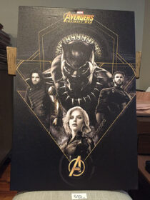 Avengers: Infinity War Black Panther, Captain America, Black Widow, Winter Soldier Portraits 16 x 24 inch Movie Poster Canvas Print