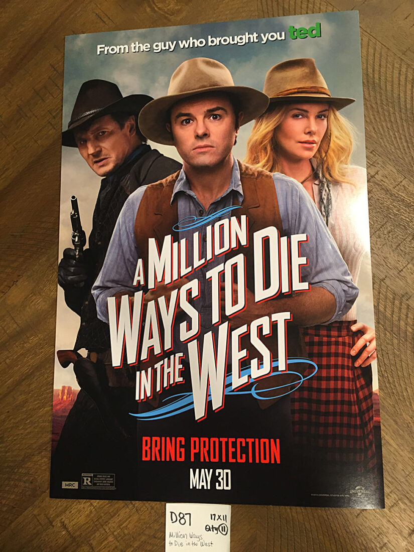 A Million Ways to Die in the West 11×17 inch Original Promotional Movie Poster (2014) [D87]