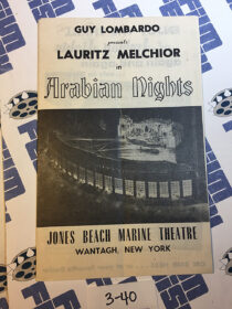 Lauritz Melchior in Arabian Nights at Jones Beach Marine Theatre Original Program
