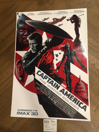 Captain America: The Winter Soldier 13×19 inch IMAX Exclusive Movie Poster (2014) [D93]