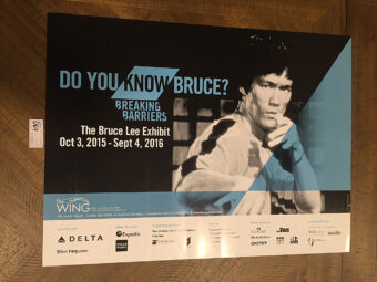RARE Do You Know Bruce Lee? Breaking Barriers Wing Luke Museum 24×18 inch Exhibit Poster (2015)