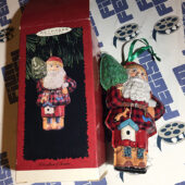 Hallmark Keepsake Ornament – Pressed Tin Woodland Santa (1996)