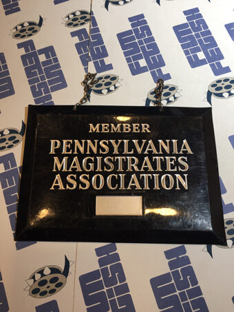 Pennsylvania Magistrates Association Member Vintage Metal Sign