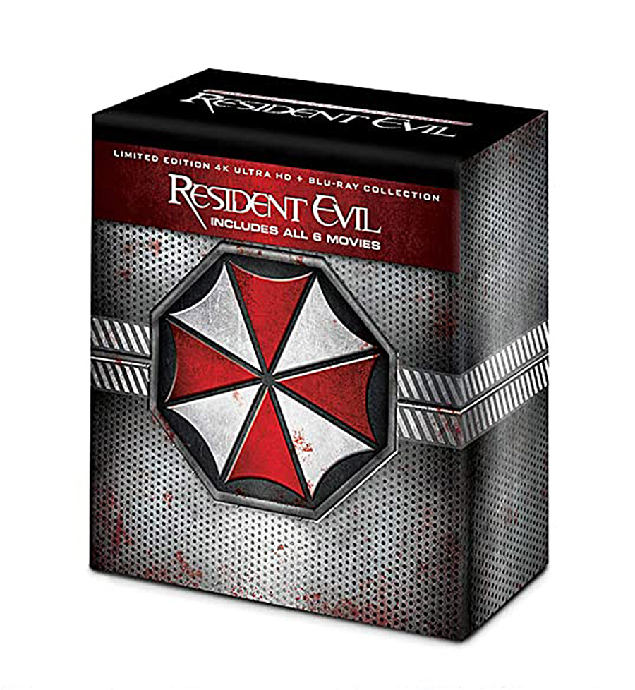 Resident Evil Six Film Boxed Set Collection UHD + Blu-ray + Digital – Resident Evil: Afterlife, Resident Evil: Apocalypse, Resident Evil: Extinction, Resident Evil: Retribution, Resident Evil: The Final Chapter
