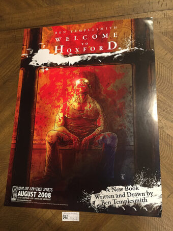Ben Templesmith’s Welcome to Hoxford 18×24 inch Promotional Poster (2008) [D69]