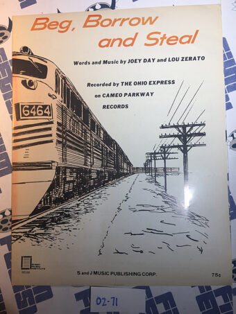 Beg, Borrow and Steal Original Sheet Music Notes Recorded by The Ohio Express (1967) [271]