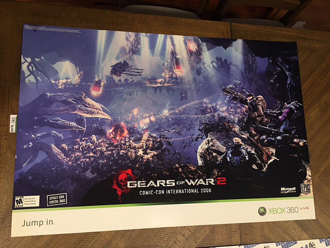 Gears of War 2 Comic-Con International 2008 Exclusive 36×24 inch Promotional Game Poster [D21]