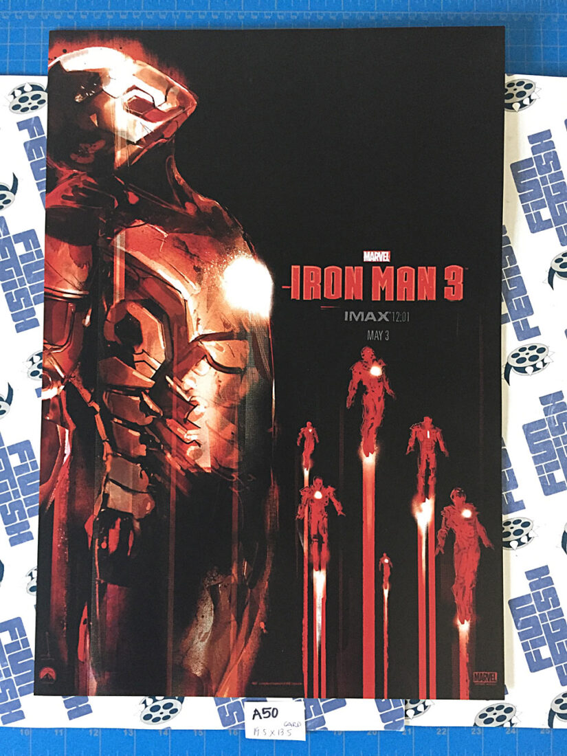 Marvel Iron Man 3 Original Comic-Con 13×19 inch Card Stock IMAX Poster (2013) [A50]