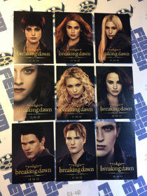 The Twilight Saga: Breaking Dawn Part 2 Set of 9 Character Trading Cards Comic Con Exclusive (2012) [01010]