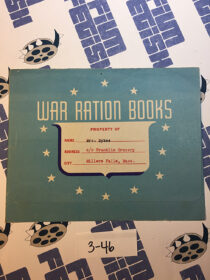 Original War Ration Book Envelope and Food Ration Certificate (1943)