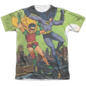 Classic Batman and Robin Make Their Getaway T-Shirt BM2578
