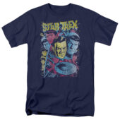 Star Trek: The Original TV Series Classic Crew Illustration T-Shirt CBS1151-AT