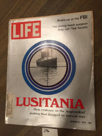 Life Magazine (October 13, 1972) Sinking The Lusitania, FBI Shake-up, Heart Surgeon Ted Terrific [J96]