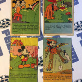 Set of 4 Travis Quality Bread Products Vintage Mickey Mouse Comic Newspaper Advertising Spots [364]