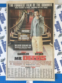 The New York Times Mr. Deeds/Minority Report Original Full Page Newspaper Ads (June 28, 2002) [A19]
