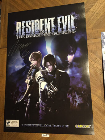 CAPCOM Resident Evil: The Darkside Chronicles 24 x 36 inch Game Poster SIGNED by Game Developers