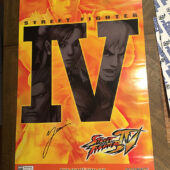 Street Fighter IV 24×36 inch Original Video Game Poster SIGNED by Yoshinori Ono SDCC