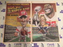 New York Daily News Insert – Super Bowl XLVI Coverage, Manning, Brady Caricatures Giants vs. New England Patriots (2012) [J49]