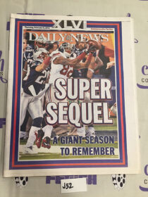 New York Daily News Commemorative Section – Super Bowl XLVI Winning Coverage Giants vs. New England Patriots (Feb. 9, 2012) [J52]