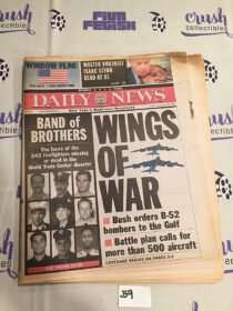 New York Daily News 911 Coverage Wings of War, Isaac Stern (September 23, 2001) [J59]